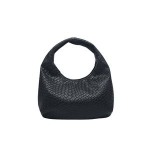 Woven Leather Hobo Shoulder Bags Top Handle Braided Underarm Purse :|